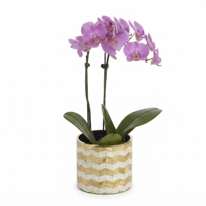 Green Bone Inlay Flower <b>Vase</b> Luxury Geometric Pattern Tabletop Resin Flower Pot Customized Color and Size <b>Mosaic</b> Cylinder <b>Vases</b> - Product Image 6