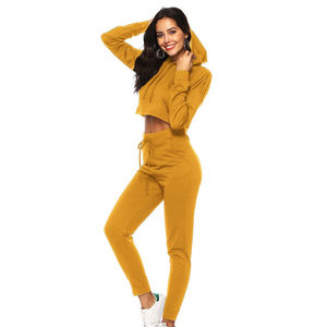 Conjunto Deportivo de 2 Piezas para Mujer, Personalizado, con Capucha, Estampado, Transpirable, 100% Algodón - Product Image 3