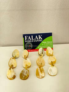 Accepter Design personnalisé Boucle d'oreille en corne de buffle Bijoux en corne de buffle de dernière conception Anneau d'oreille en corne de buffle Falak World Export - Product Image 3