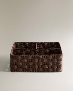 Seagrass storage basket with 3 compartments Handmade Storage Basket Wholesale eco-friendly Made Viet Nam - Product Image 3