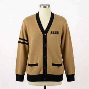 Suéter Cárdigan de Punto Personalizado con Bordado, Cuello en V, Manga Larga, Botones al Frente, para Mujer - Product Image 6
