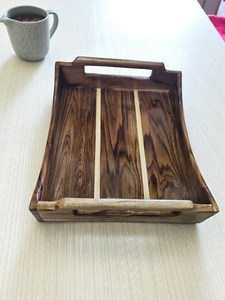 Exclusive Premium Wood <b>Serving</b> Tray for <b>Beverage</b> Service Premium Coffee Tea <b>Serving</b> <b>Set</b> Unique Design Belladec BI-WT04 - Product Image 4