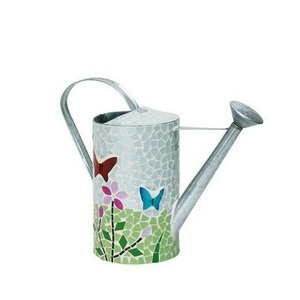 Nouvelle Arrosoir en Métal avec Finition Émaillée Imprimée, Poignée Robuste, Idéal pour l'Entretien des Plantes à la Maison, au Jardin et sur le Balcon - Product Image 1