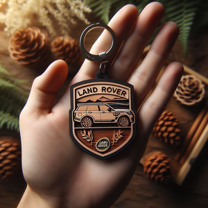 Exquisitos llaveros Range Rover de madera Su logotipo Nuestra artesanía Regalos inolvidables - Product Image 4