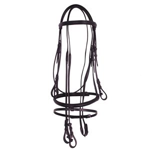 บังเหียนม้าหนังแท้สีดำหนังม้าประดับคริสตัลสีน้ำตาลชุดหนังบังเหียนม้า - Product Image 6