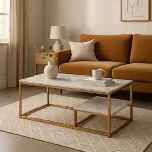 Mesa de Centro Redonda de Hierro Forjado, Moderna, Removible, Muebles de Interior de Lujo, Decoración Premium para el Hogar, Zahid Exports - Product Image 2