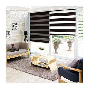 ARDENCO Blackout Zebra Shade Combi Blinds Decowin Textile Korea Fabric Modern Indoor <b>Roller</b> Window Shades - Product Image 5