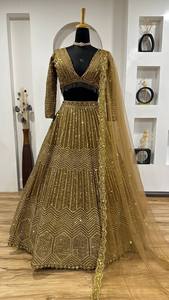 Indian Traditional Ethnic Lehenga Choli in <b>Sequins</b> Work for Wedding Occasion and Festive Function for Women Fancy Trendy Wear - Product Image 5