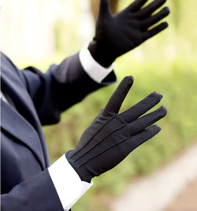 ถุงมือผ้าฝ้ายสีขาวพรีเมียม ขนาดกลาง สำหรับงานพิธีการและงานรับรองเกียรติยศ - Product Image 6