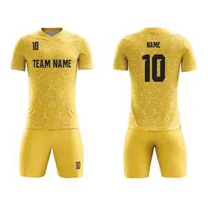 Uniformes de Fútbol al por Mayor, Conjunto de Camiseta y Pantalones Cortos Deportivos Transpirables Personalizados para Equipos Masculinos y Juveniles - Product Image 5