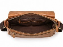 Bolso Mensajero de Cuero Vintage, Bandolera, Maletín para Portátil, Trabajo, Viajes, Unisex, Hecho a Mano, Rústico, Oficina, Uso Diario, Regalo para Hombres - Product Image 3