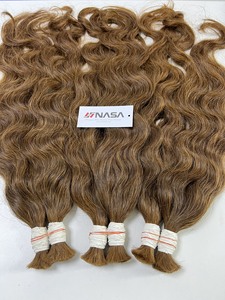 Cabello vietnamita real a granel Tonos frescos Rubio y marrón con rizos perfectos Envío a todo el mundo - Product Image 2