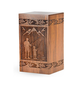 โกศบรรจุอัฐิไม้ธรรมชาติสไตล์อเมริกันสมัยใหม่ ขายดี งานแฮนด์เมด สำหรับชายหญิง ราคาประหยัด - Product Image 1