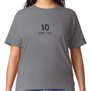 Camiseta de Mujer, Color Carbón, Algodón Suave, Informal, Manga Corta, Cómoda, Básica, Ropa de Moda, Venta al Por Mayor Personalizada - Product Image 4