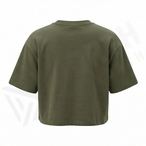 Camisetas Cortas de Algodón Lisas para Mujer, Personalizadas con Estampado, de Manga Corta, Elegantes y Modernas, para Gimnasio y Deportes - Product Image 2