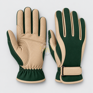 Gants d'équitation professionnels conçus avec des matériaux durables, des paumes texturées et un ajustement confortable. - Product Image 1