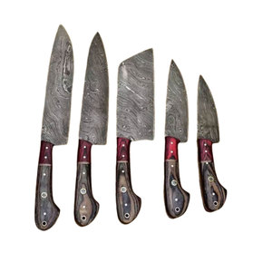 Accesorios de Cocina Profesionales, Juego de Cuchillos de Chef Damasco Hechos a Mano con Logotipo Personalizado, Acero de 67 Capas, Sostenible y Duradero - Product Image 1