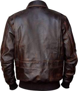 Chaqueta de cuero de invierno de estilo callejero personalizada al por mayor de calidad superior Ropa de cuero de motorista de tendencia Cortavientos más vendidos - Product Image 3
