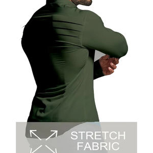 Camisa Formal para Hombre al por Mayor, 100% Algodón Twill, Corte Slim Fit, Uniforme de Oficina Corporativa, Marca Privada, Proveedor de Fábrica OEM - Product Image 6