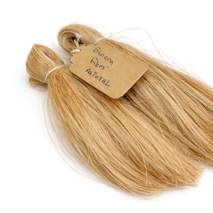 Fibres capillaires naturelles de banane, extensions de cheveux vegan durables, fibres de tige de banane brutes et organiques, fibres textiles biodégradables en vrac - Product Image 1