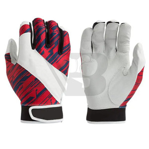 Best Quality Custom Logo Baseball And Softball Batting Gloves Breathable Leather For Adults For Pitchers - Product Image 4