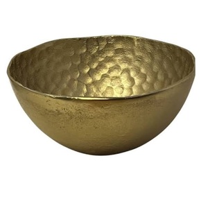 Cuenco Decorativo de Metal con Acabado Antiguo en Cobre, Diseño Exclusivo, Estilo Único, para Servir Frutas, Frutos Secos y Dátiles - Product Image 4