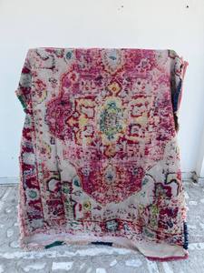 Colcha Kantha Reversible Hecha a Mano de Algodón con Estampado Digital de Inspiración Persa para Ropa de Cama, Mantas y Decoración del Hogar - Product Image 2