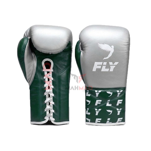 Gants de boxe professionnels Silver Teal Fly pour entraînement et sparring, équipement de fabricant, vente en gros personnalisée MSW-MZ-FBG-21 - Product Image 5