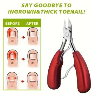 Coupe-ongles robustes pour ongles épais et incarnés, en acier inoxydable, pour personnes âgées, avec poignée ergonomique - Product Image 1