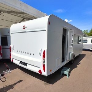 Caravane de voyage REIGNN de haute qualité, mini caravane pour 4 personnes, carrosserie en aluminium, design moderne, couleur noire avec éclairage LED pour le camping - Product Image 2