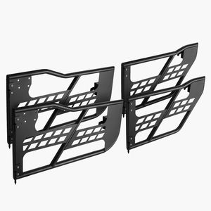 Portiere Tubolari Stile Caccia per Jeep 4 Porte con Cerniere Rinforzate e Cuscinetti in Gomma per Chiusura OE, Ideali per Uso Fuoristrada - Product Image 6