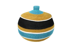 Panier de rangement en rotin naturel tissé à la main, forme de bol, écologique, art populaire, décoration d'intérieur, organisateur de rangement - Product Image 3