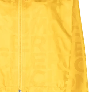 Chaqueta con Capucha Unisex Vernant, Color Amarillo Banana, con Estampado de Logotipo en Satén, Cierre de Cremallera, Talla Grande, Diseño de Alta Gama - Product Image 3