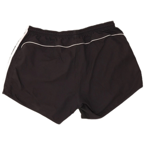 Men's Black Sport <b>Shorts</b> With White Side Stripes Elastic Waist Quick Dry <b>Short</b> <b>Shorts</b> - Product Image 2