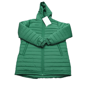 Hooded Puffer <b>Jacket</b> Women <b>Men</b> Winter Casual Zipper Front Windproof Polyester Wadding Solid Color <b>Long</b> Sleeve Coat - Product Image 4
