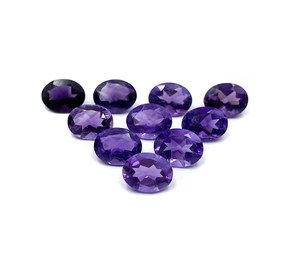 Natural African Amethyst Oval Cut Shape Loose Gemstone Sizes 5-14 MM , Purple Semi-Precious Stone for Jewelry Making - Product Image 3