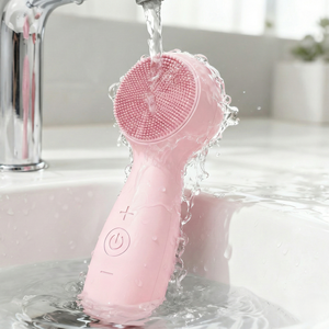 Masseur facial à LED 7 couleurs, vibration sonique, nettoyage en profondeur, chauffage à température constante, brosse nettoyante faciale en silicone - Product Image 1