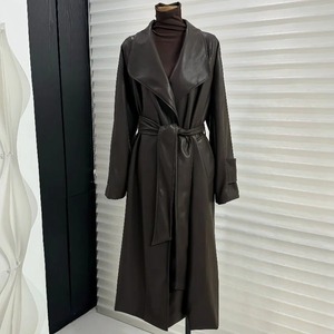 <b>Women</b> Luxury Sheepskin Long Coat Wholesale Winter Cowhide Long Coats New Stylish Genuine Leather <b>Jackets</b> For <b>Women's</b> - Product Image 2