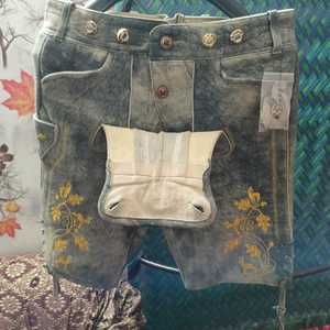Men's Lederhosen Shorts High Waist Embroidered <b>Animal</b> <b>Pattern</b> Button Fly Vintage Breathable Casual Trachten Bavarian - Product Image 6