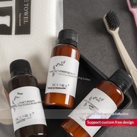 Ensemble d'articles de toilette personnalisés pour hôtel, vente en gros, articles de toilette jetables de luxe 5 étoiles pour hôtel