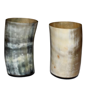 Verre à bière en corne de buffle, design décoratif fantaisie, fait main, en grès, style américain, haute qualité, quantité personnalisée - Product Image 2