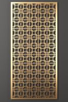 Paravent en métal découpé au laser moderne, structure de cadre multifonctionnelle, design Art Déco élégant, fixe, étanche et translucide