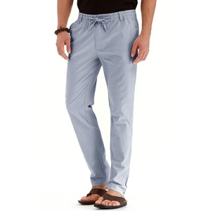 NOEN SPORTS Pantalon de survêtement décontracté pour homme en coton tricoté gris clair respirant à dégradé de couleurs, taille élastique avec cordon de serrage, idéal pour l'automne - Product Image 6