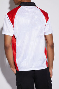 เสื้อโปโลคอวีเสื้อฟุตบอลเสื้อฟุตบอลเสื้อถักลายปักสีตัดกัน - Product Image 4