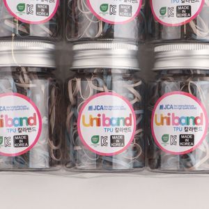 Uniband TPU Elastic Hair Bands Made In Korea Casual Unisex Hair Ties Bottle Packaging - Product Image 4