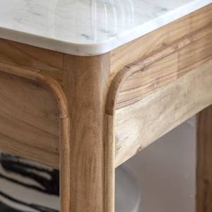 Consola Vandana Elara Nimbus con cajón en madera de acacia y mármol Emyr - Product Image 6