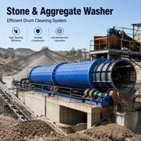 Machine de lavage rotative à tambour pour l'extraction de l'argile, de la boue et de la poussière des roches, des minerais et du gravier