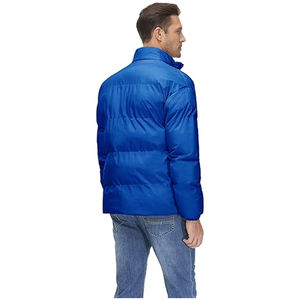 Chaqueta Bomber de Nylon con Cuello Alto, Estilo Puffer, Transpirable y Elegante, de Marca de Lujo Personalizada para Hombre, Chaquetas Puffer de Béisbol con Cierre Raglán - Product Image 5