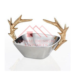 Bol à fruits en métal au design attrayant, décoration de table de luxe pour la maison - Product Image 6