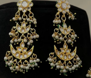Elegante Juego de Gargantilla y Aretes de Moissanita Chapada en Oro de Latón de Primera Calidad para Bodas, para Mujeres y Niñas - Product Image 2